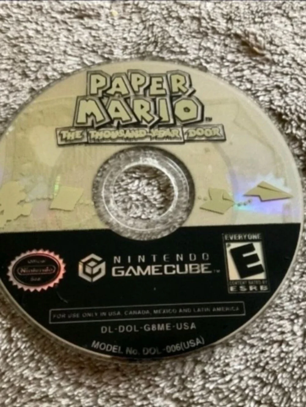Nintendo GameCube Paper Mario: The Thousand-Year Door Disc Only